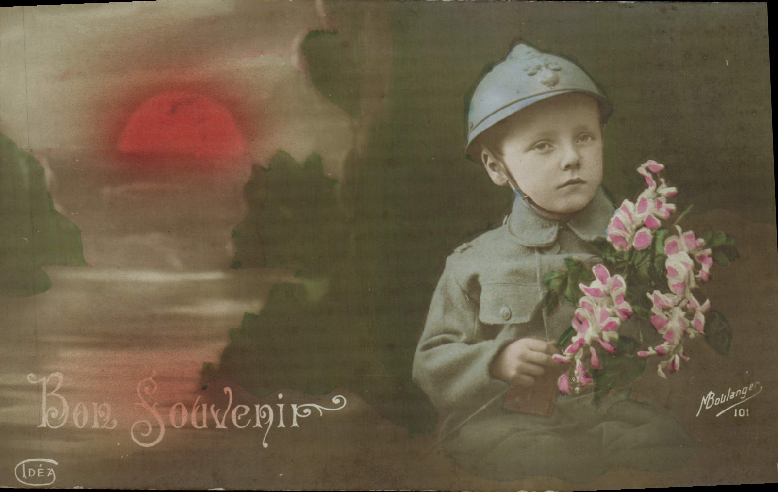 CPA Fantaisie Enfant Soldat Militaria