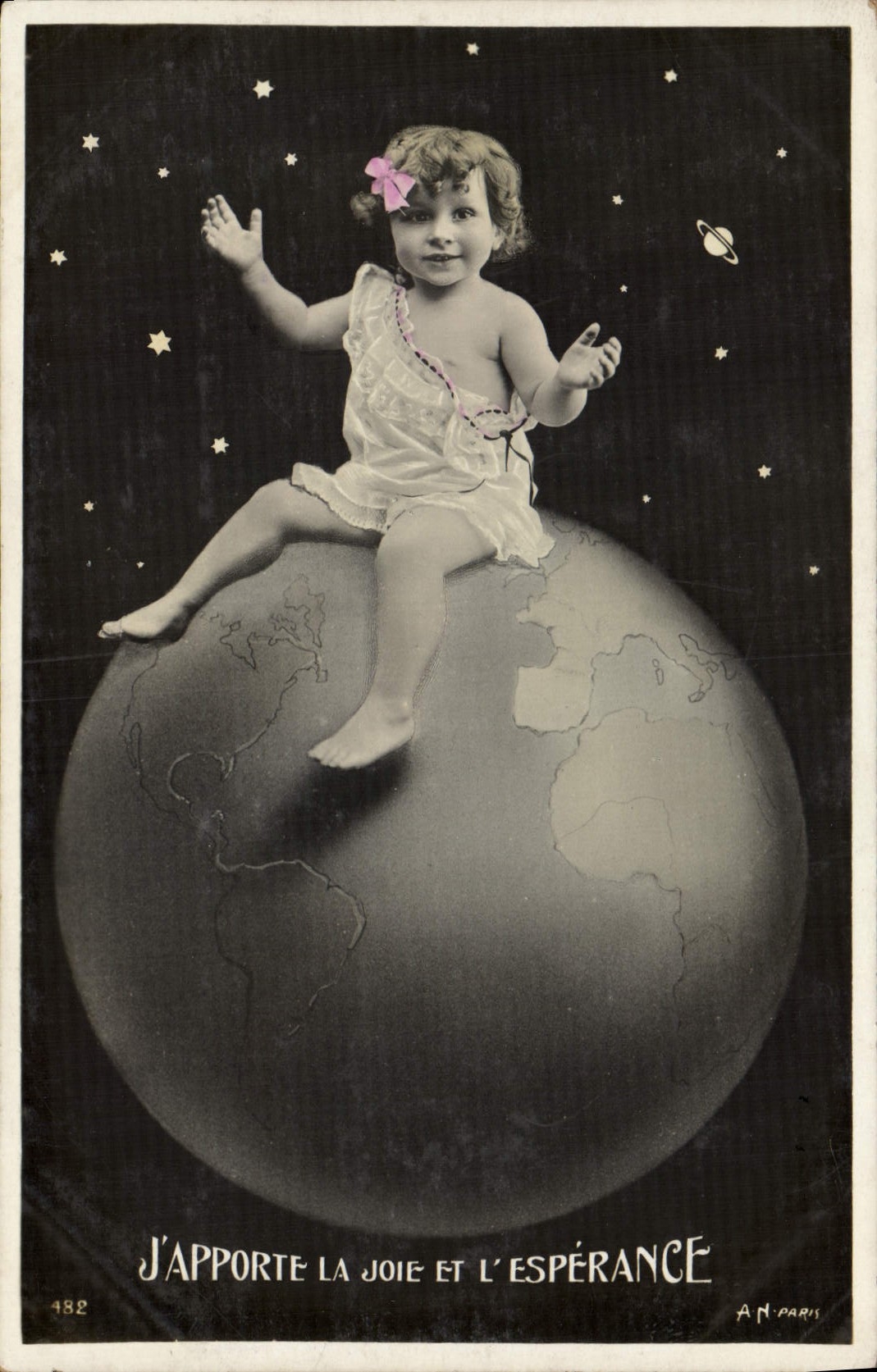 CPA Fantaisie Enfant Terre