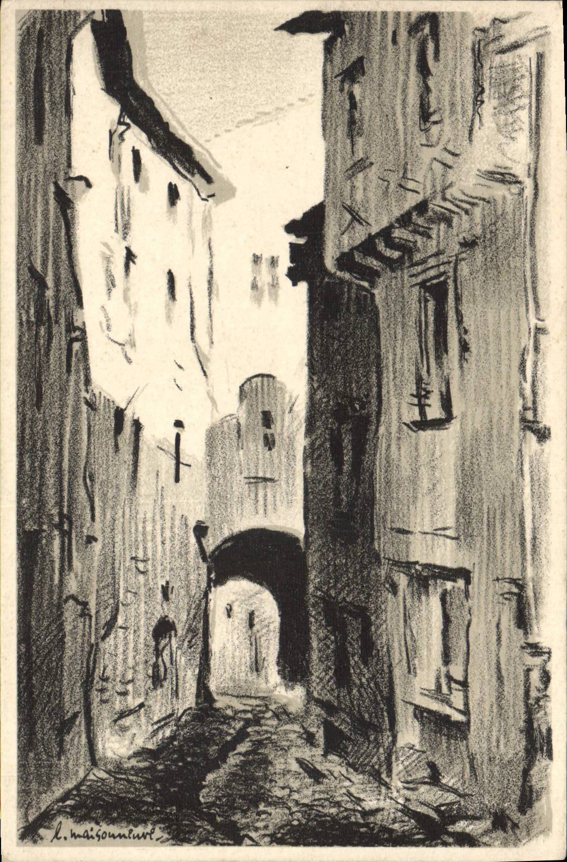 Puerta de la POSTAL de la VENDIMIA de carnicerías