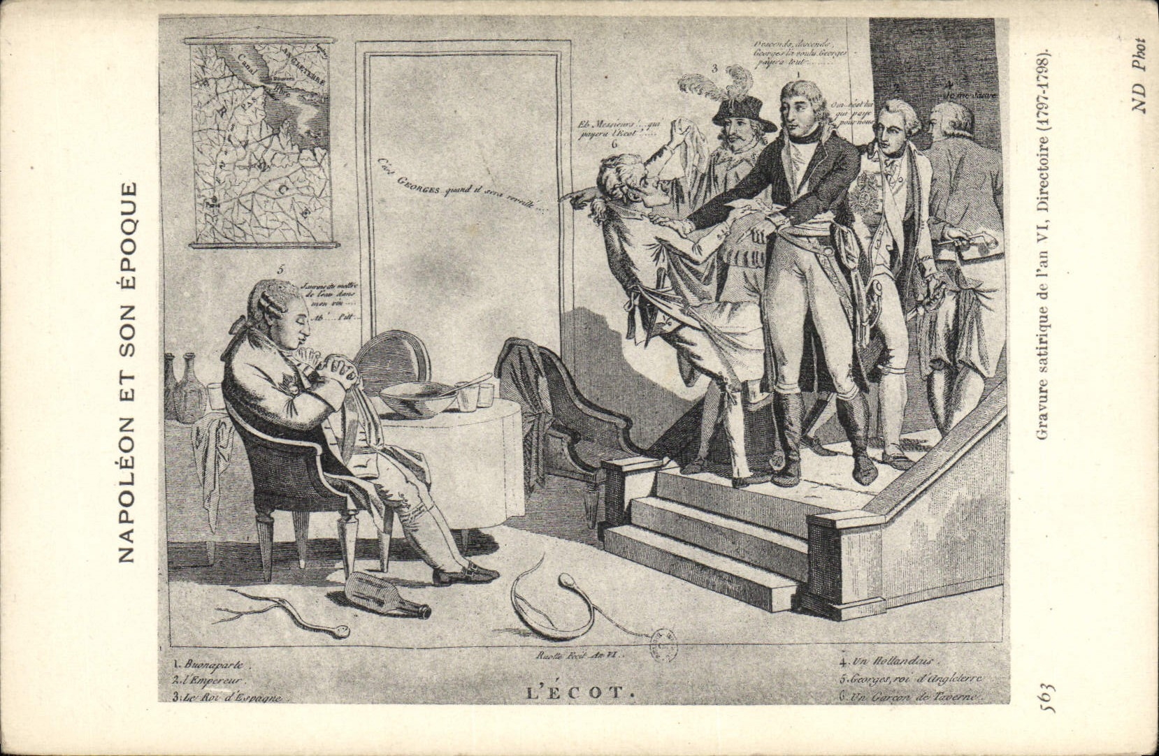 VINTAGE POSTCARD Napoleon History the 1st Share