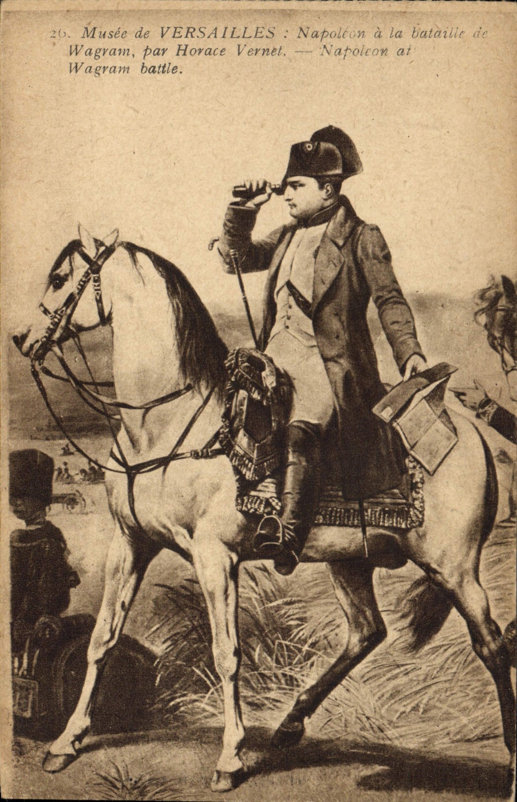 CPA Histoire Napoleon 1er a la bataille de Wagram Musee de Versailles