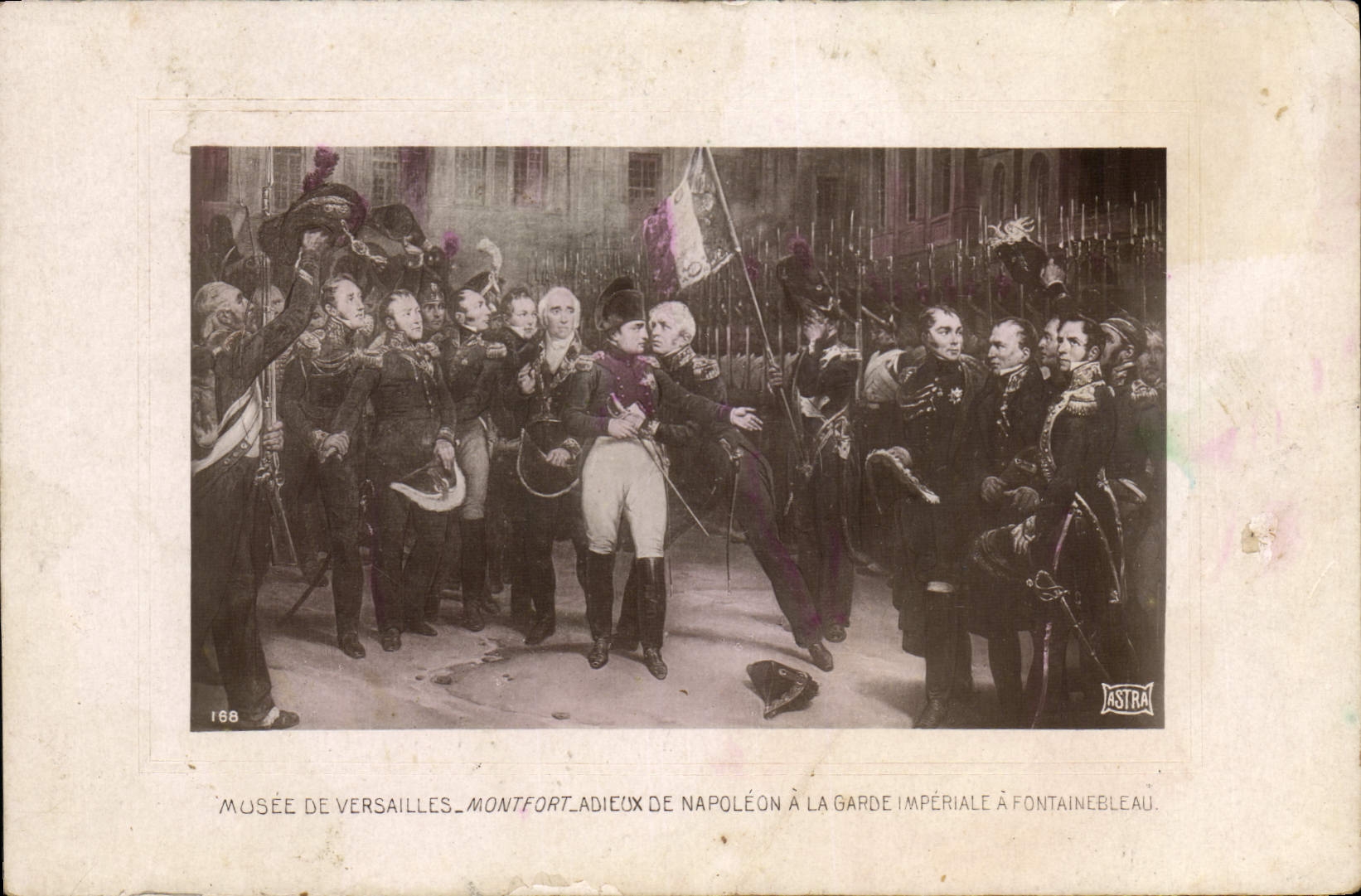 CPA Histoire Napoleon 1er Musee de Versailles Montfort Adieux de Napoleon a la Garde Imperiale a Fontainebleau