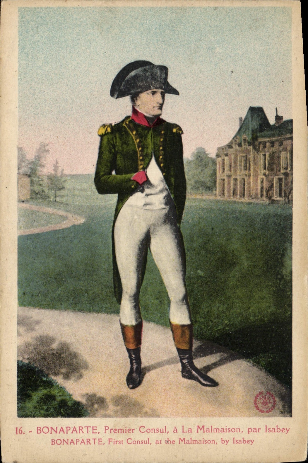 CPA Histoire Napoleon 1er Bonaparte Premier Consul a la Malmaison par Isabey