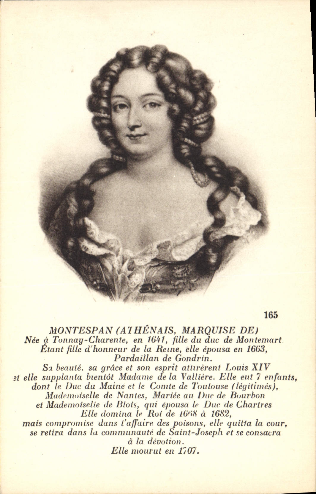 CPA Montespan Athenais Marquise de 