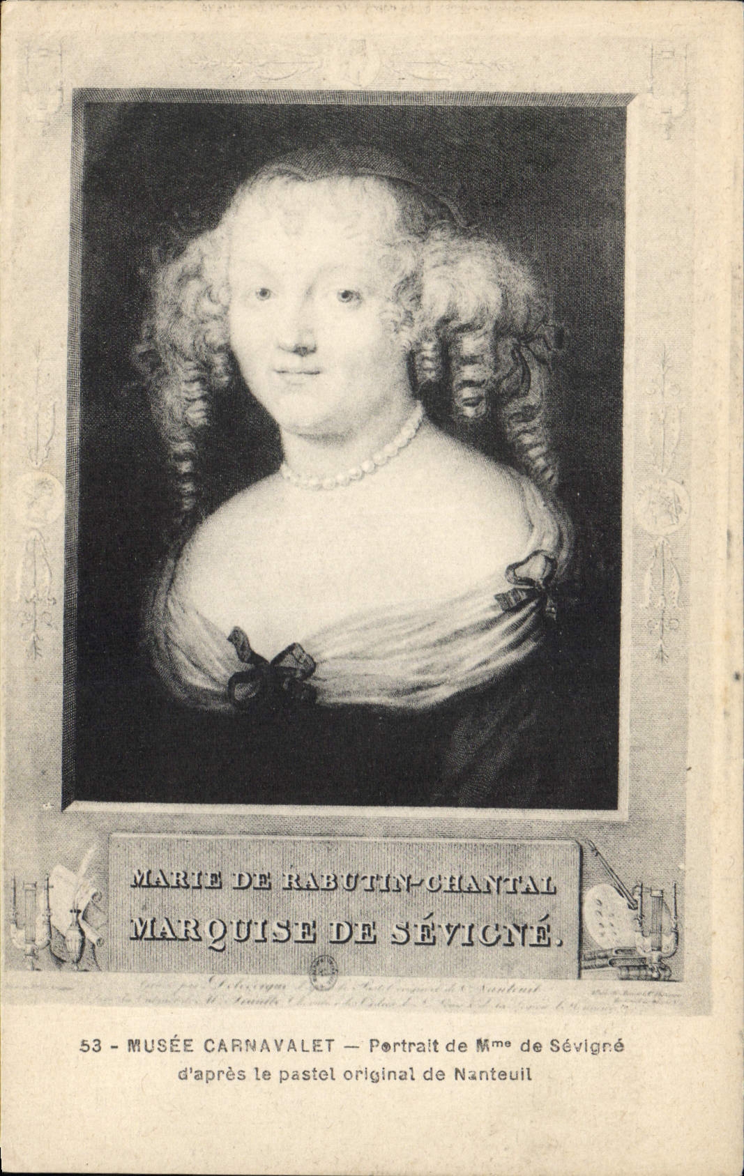 CPA Musee Carnavalet Portrait de Mme de Sevigne Nanteuil