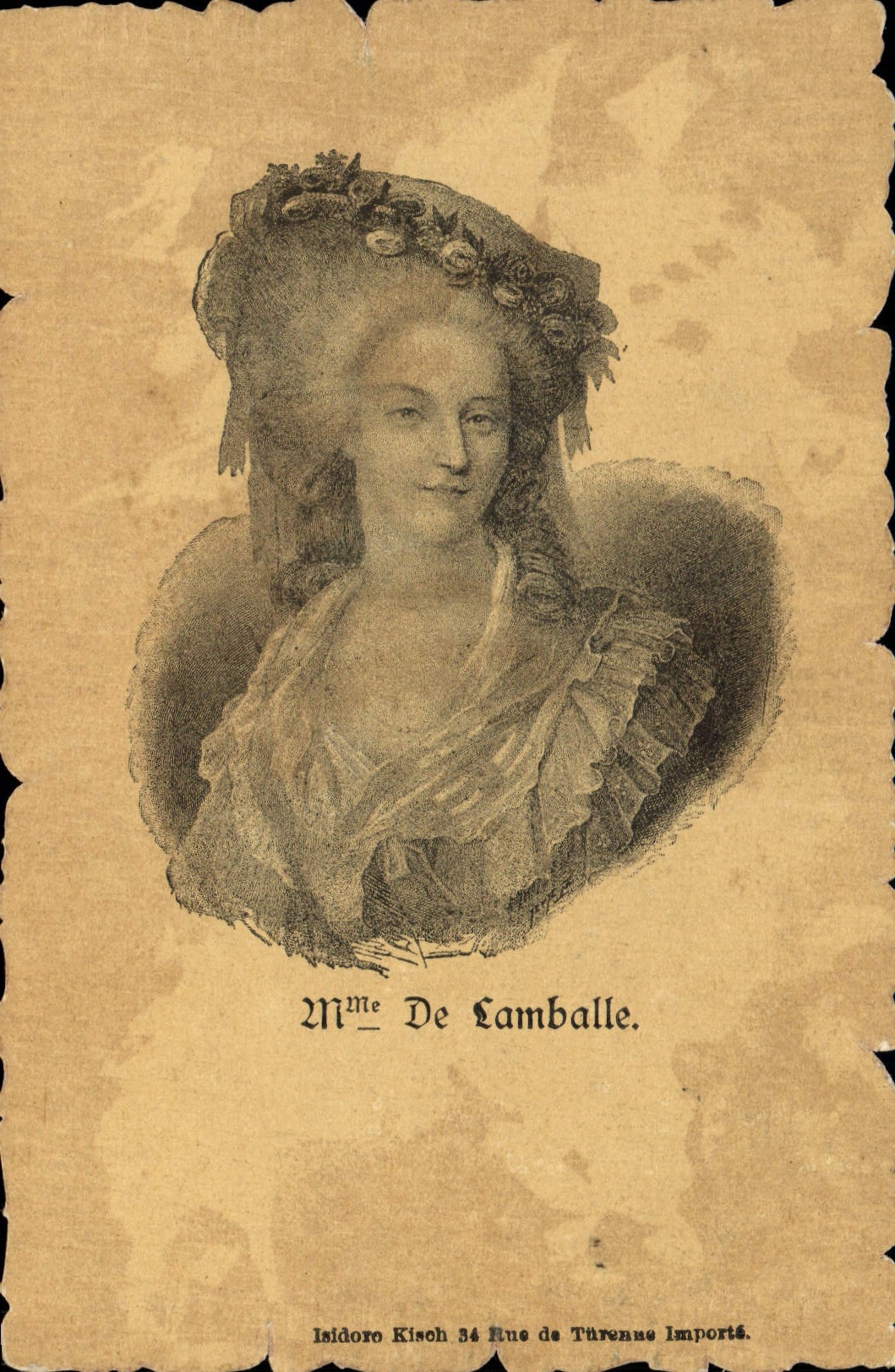 CPA Mme de Lamballe