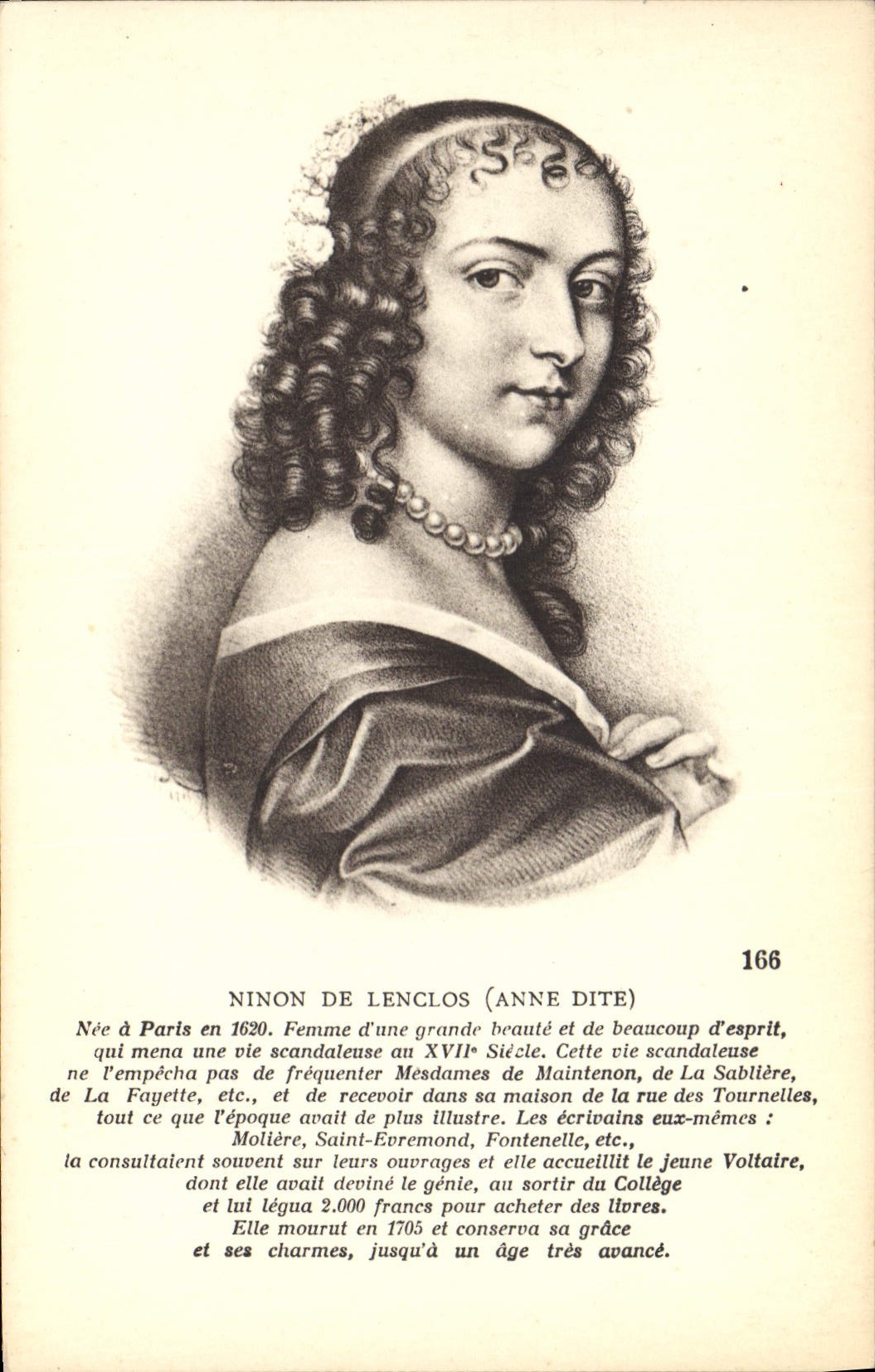 CPA Ninon de Lenclos Anne dite