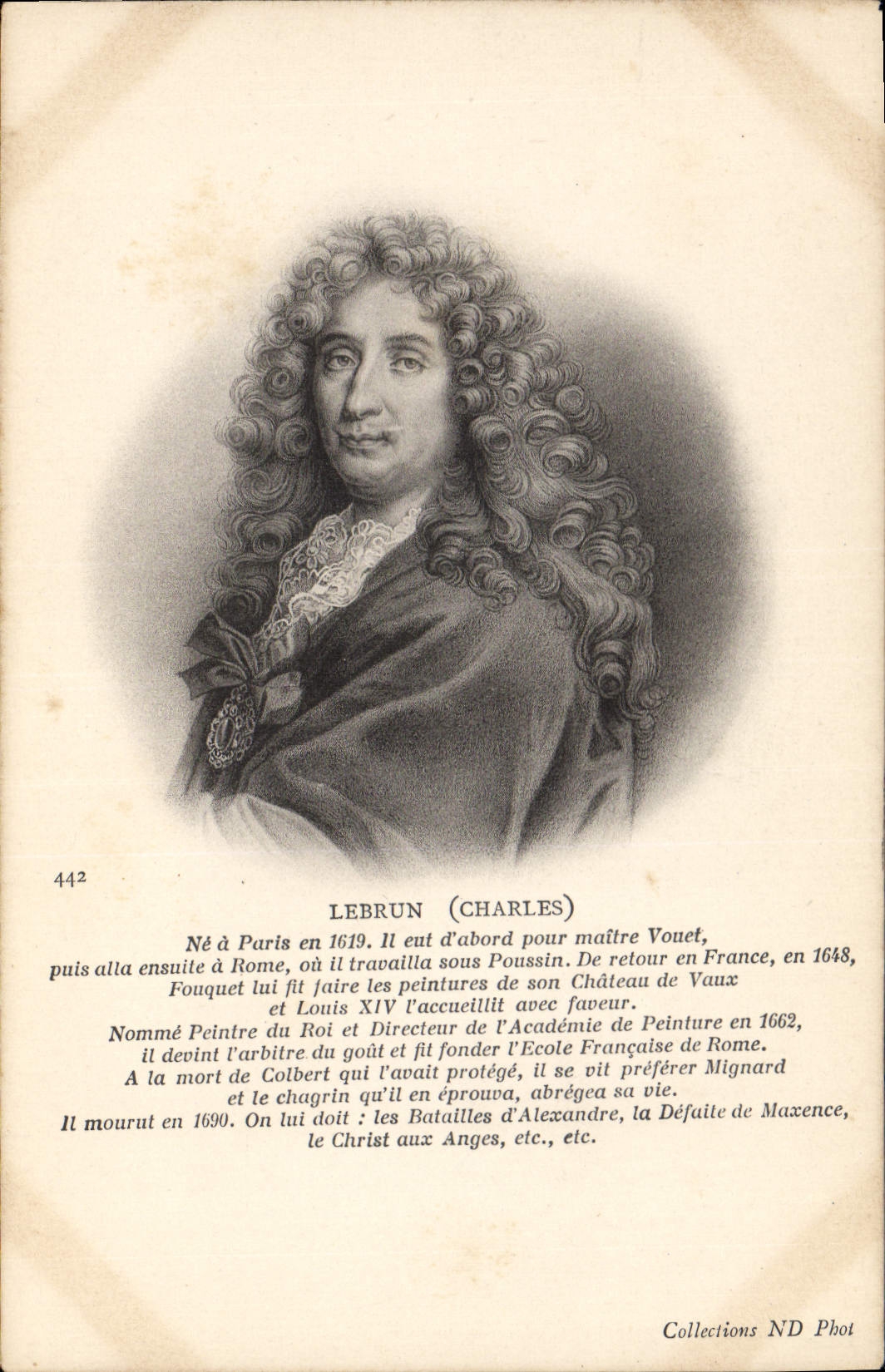 VINTAGE POSTCARD Lebrun Painter