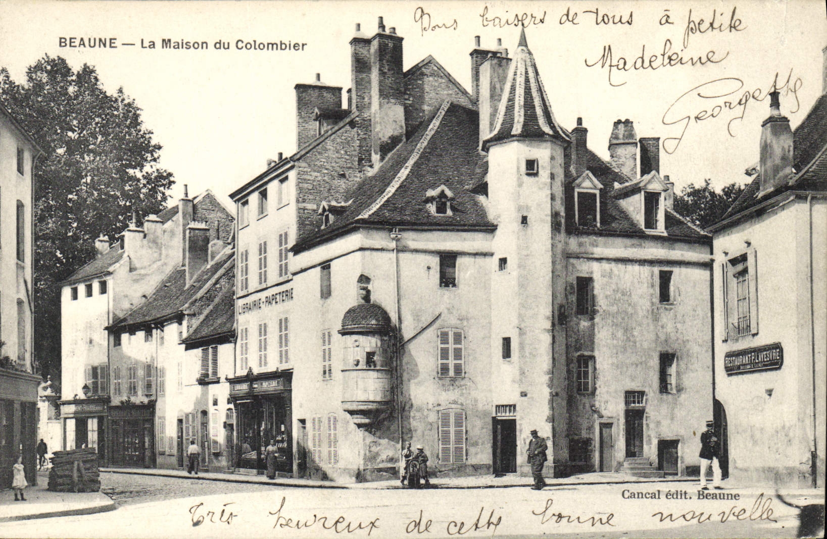 VINTAGE POSTCARD Dove Beaune Pigeon fancying the house of the Dovecote