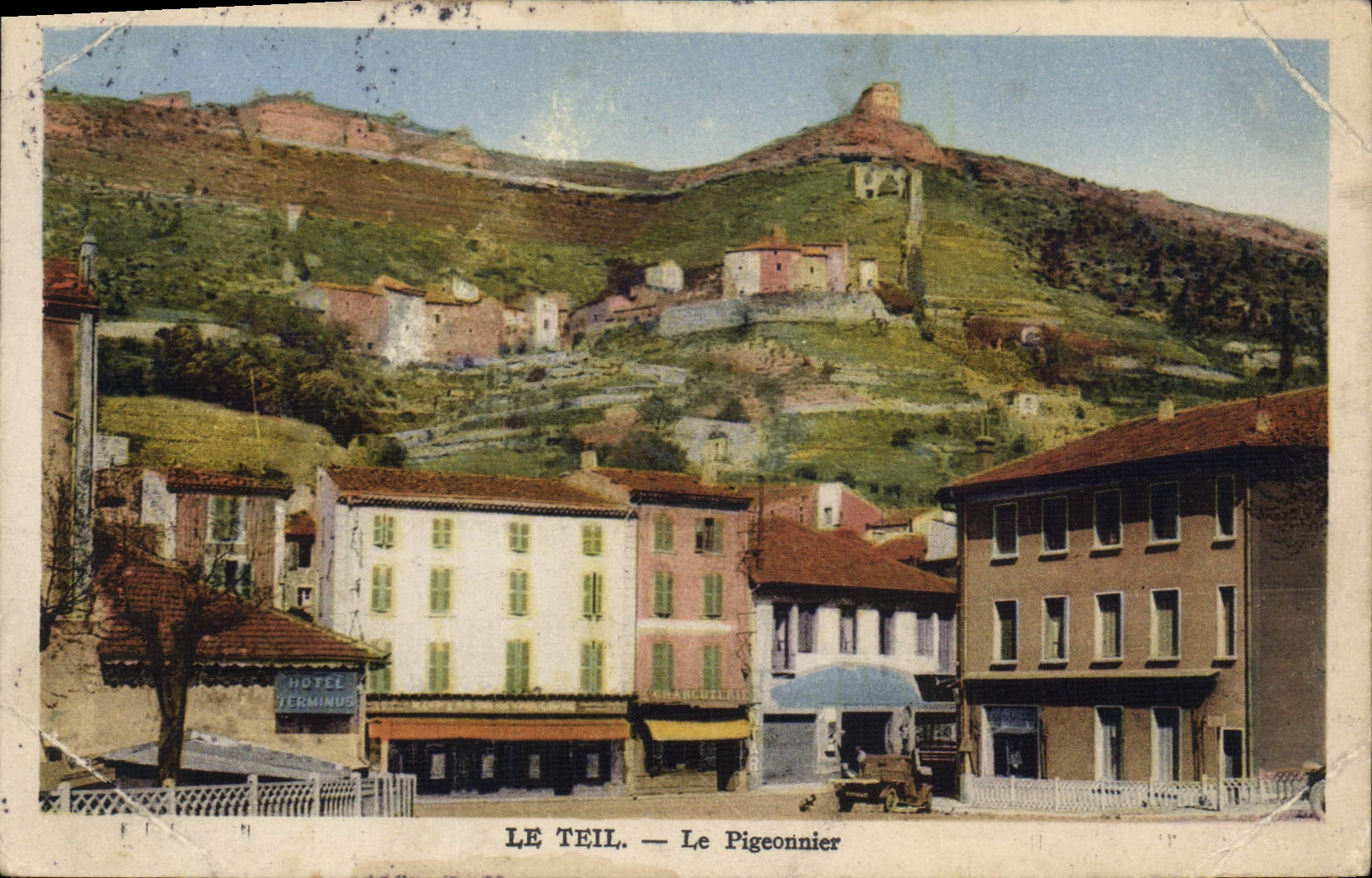 CPA Colombe Colombophilie Le Teil Le pigeonnier