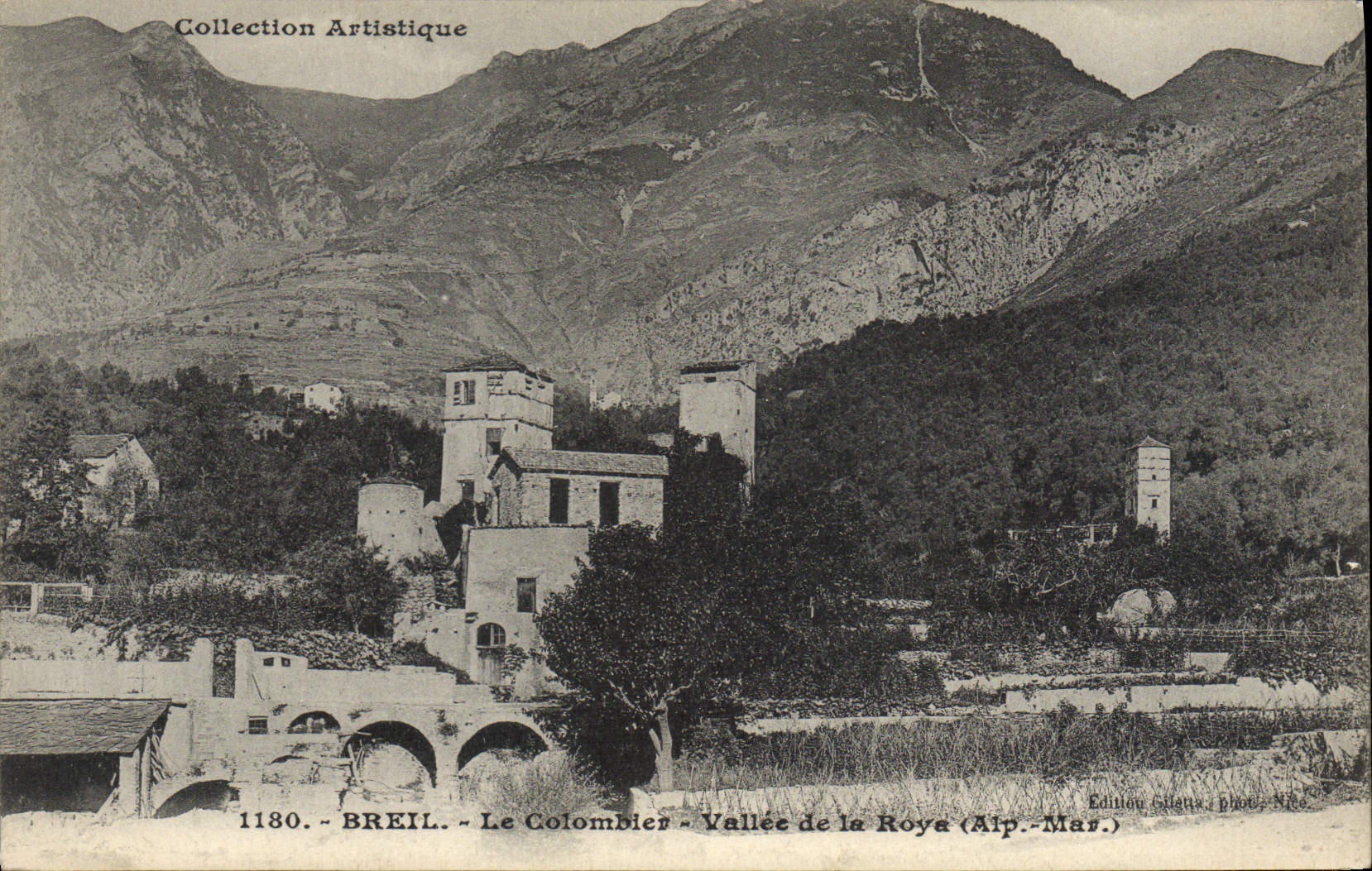 VINTAGE POSTCARD Dove Breil Pigeon fancying the dovecote Valley of Roya