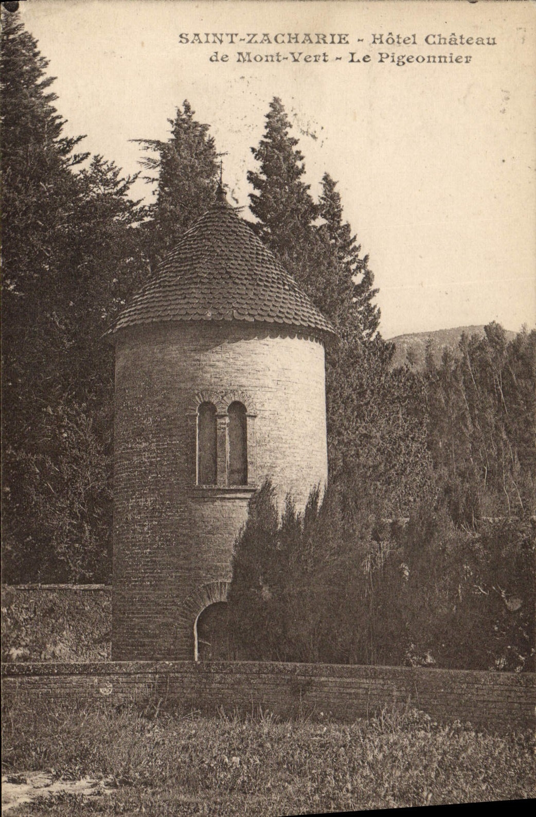CPA Colombe Colombophilie Saint Zacharie Hotel Chateau de mont Vert le pigeonnier