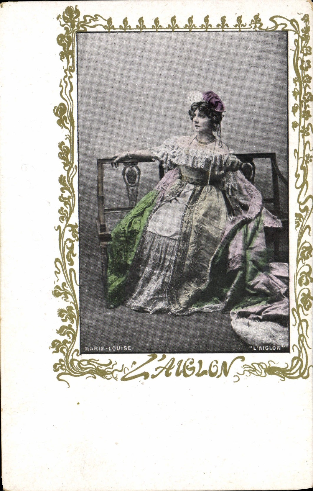 VINTAGE POSTCARD Woman Theater the Eaglet Marie Louise