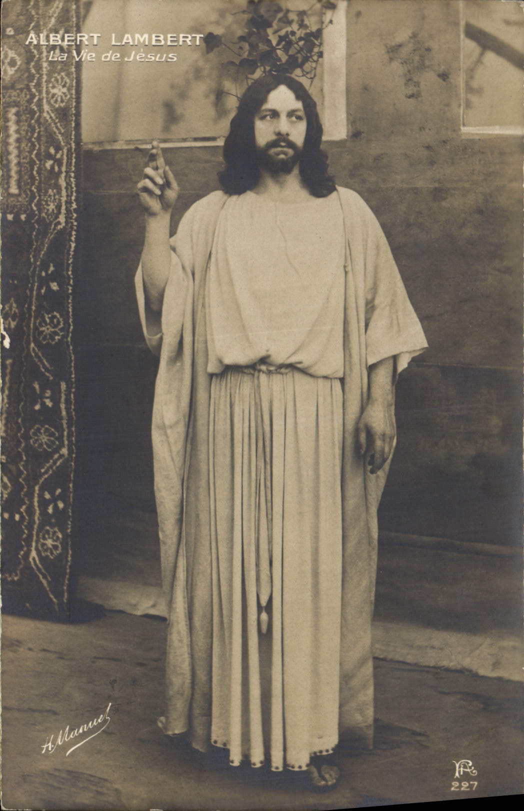 VINTAGE POSTCARD Theater Albert Lambert life of Jesus