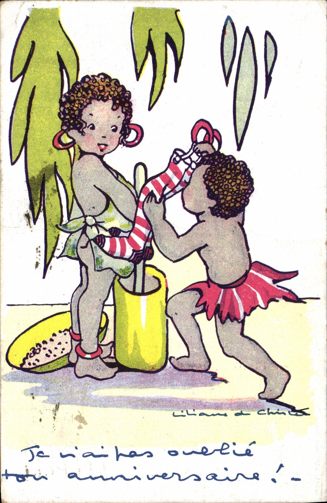 CPA Negre Enfant Noir 