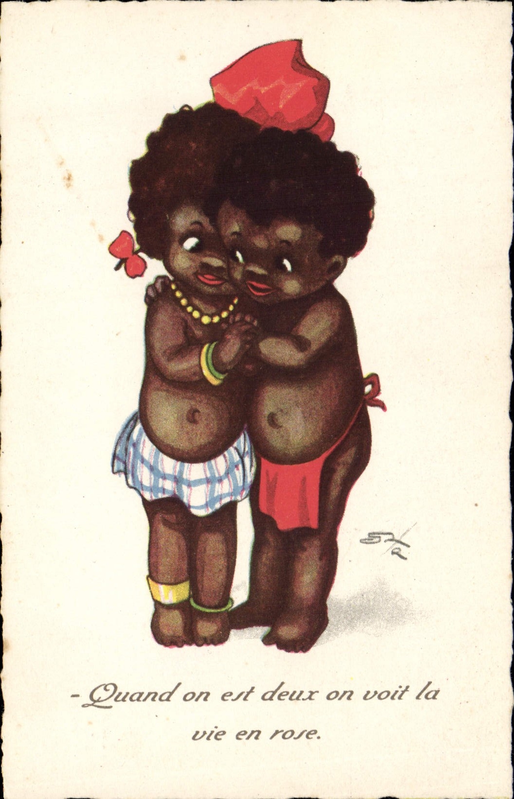 CPA Negre Enfant Noir 