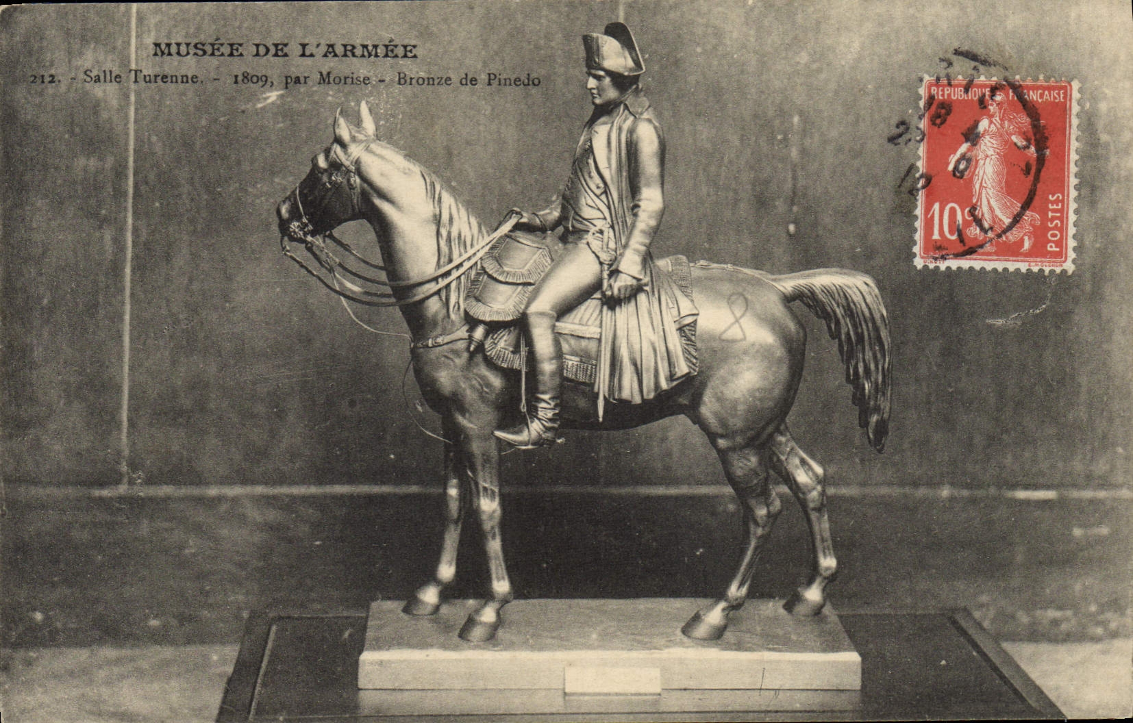 VINTAGE POSTCARD Napoleon 1st Paris Musee of the army Salle Turenne 1809 by Morise Bronzes of Pinedo
