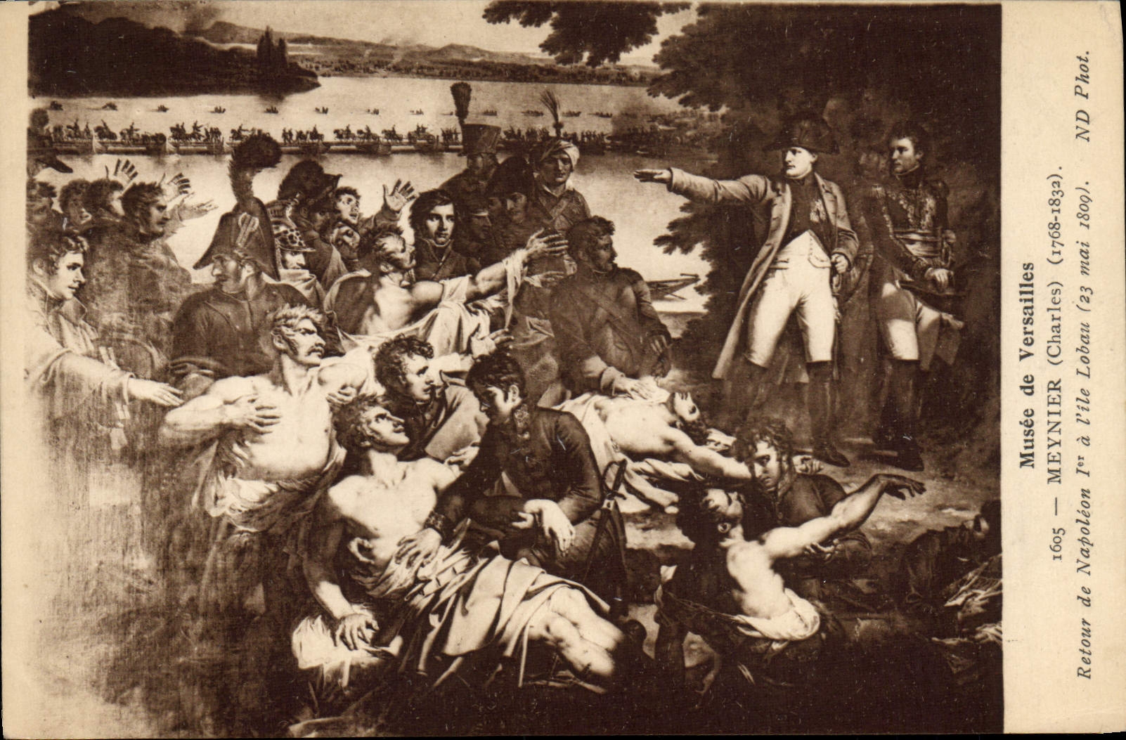 CPA Napoleon 1er Musee de Versailles Meynier Retour de Napoleon 1er a l'Ile Lobau