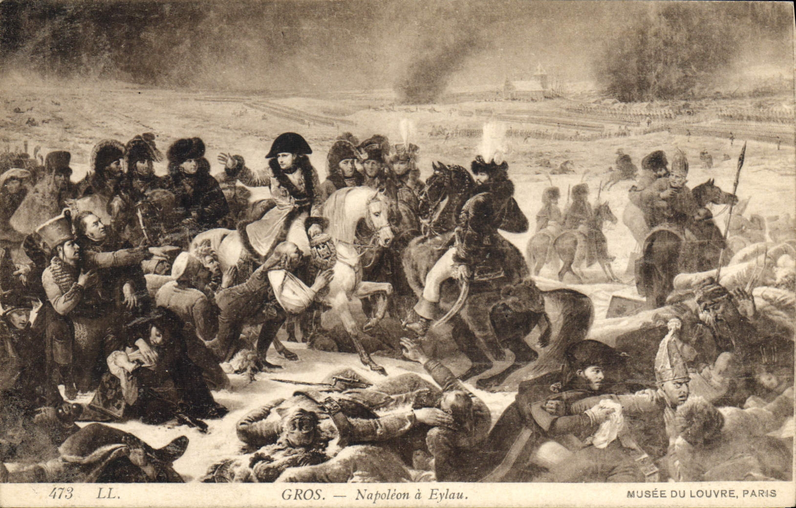 CPA Napoleon 1er a Eylau Gros