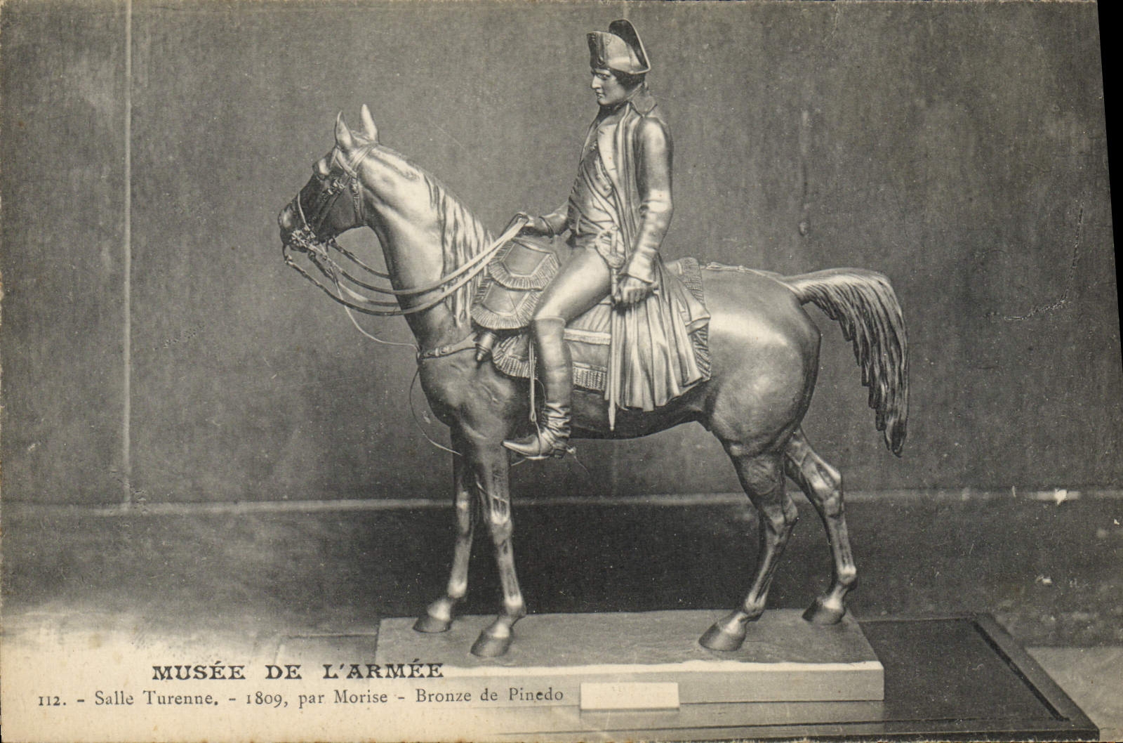 VINTAGE POSTCARD Napoleon 1st Paris Musee of the army Salle Turenne Bronzes of Pinedo