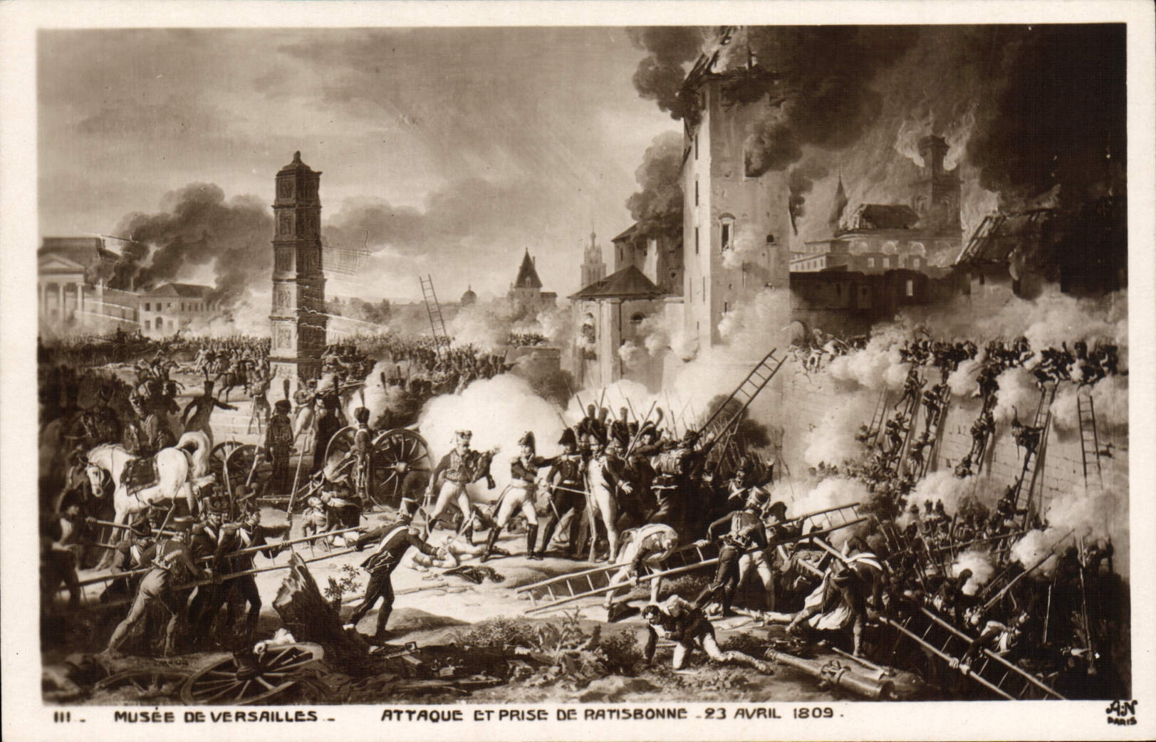 CPA Napoleon 1er Musee de Versailles Attaque et prise de Ratisbonne 1809