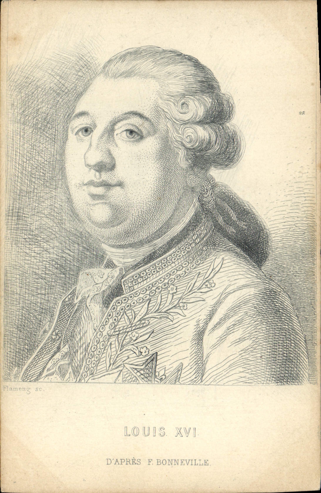 CPA Louis XVI Bonneville Roi de France
