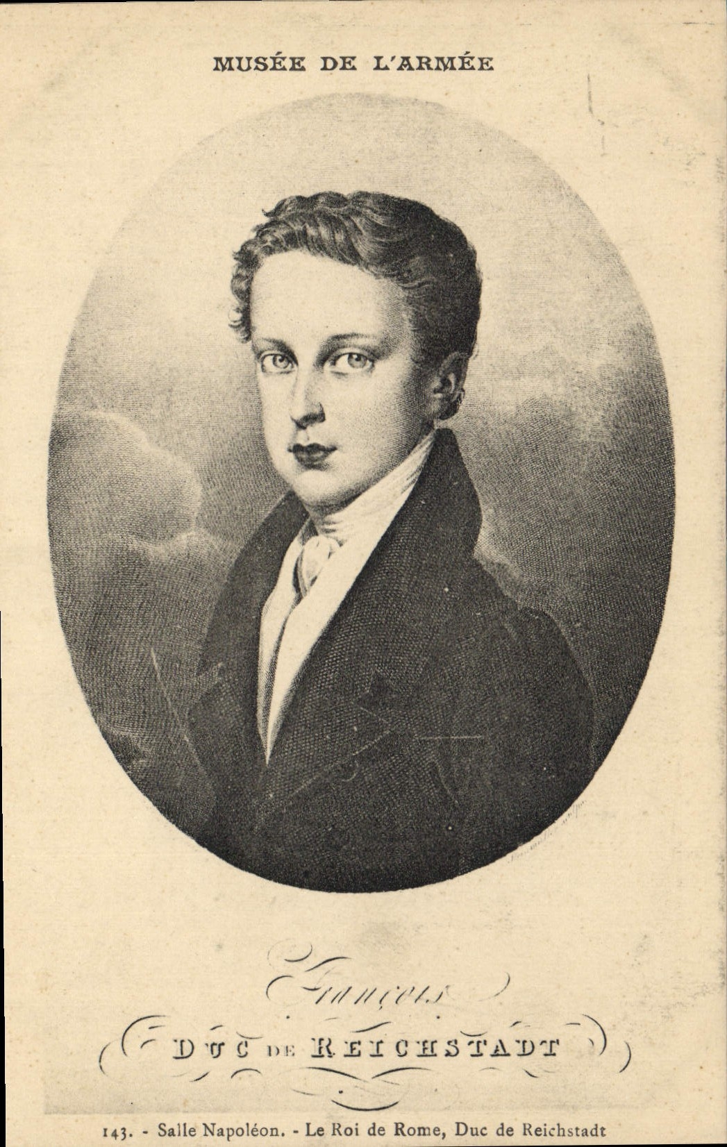 VINTAGE POSTCARD Paris Museum of the army Napoleon Room the king of Rome Duke of Reichstadt