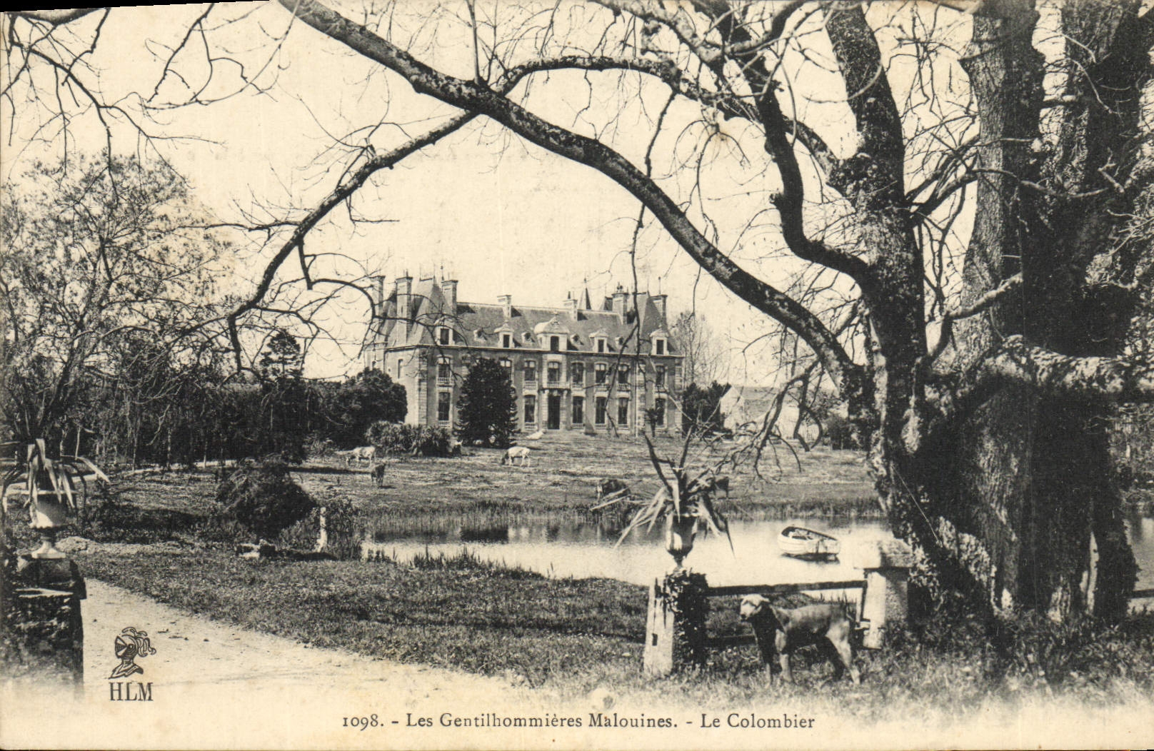CPA Colombe Colombophilie Les gentilhommieres Malouines Le colombier
