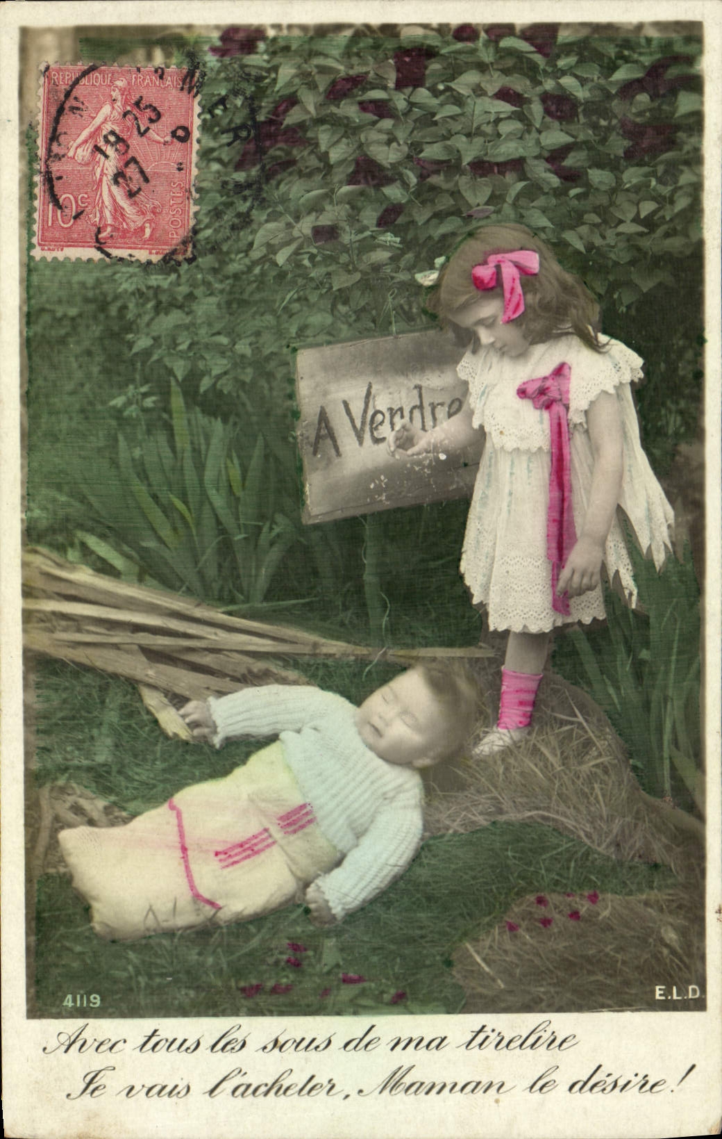 CPA Fantaisie Enfant Bebe A vendre