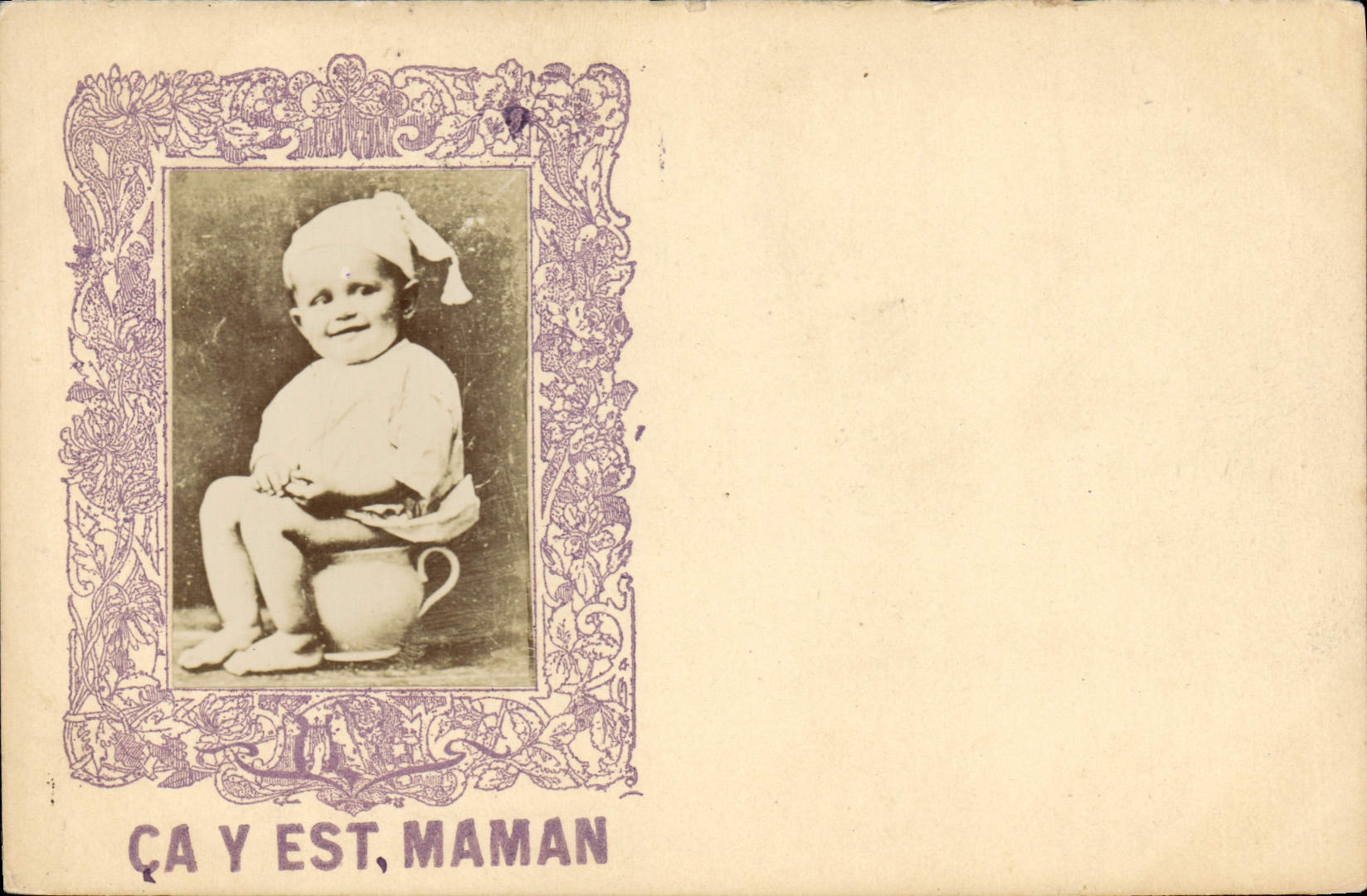 CPA Fantaisie Enfant Bebe Ca y est maman