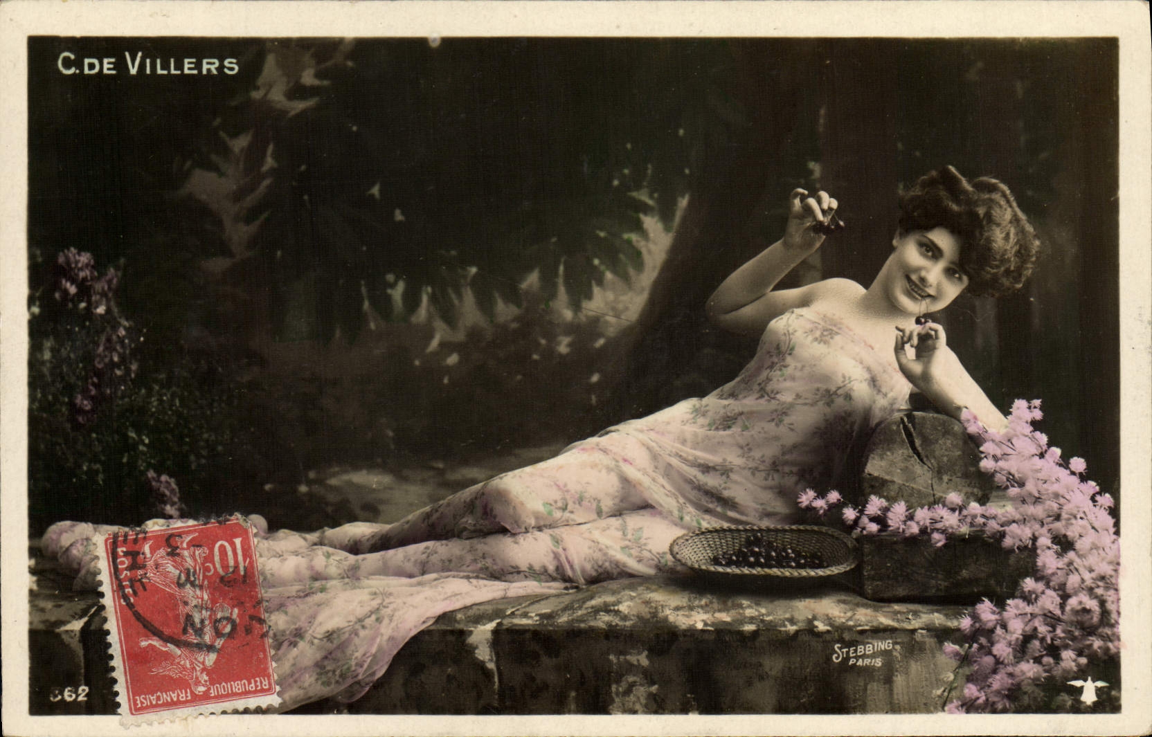 VINTAGE POSTCARD Fantasy Woman Theater C of Villers