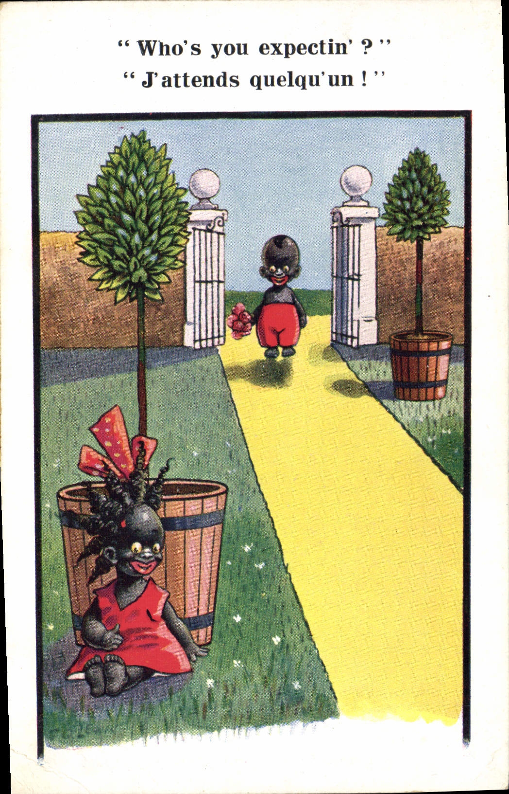 CPA Negre Enfant de couleur 