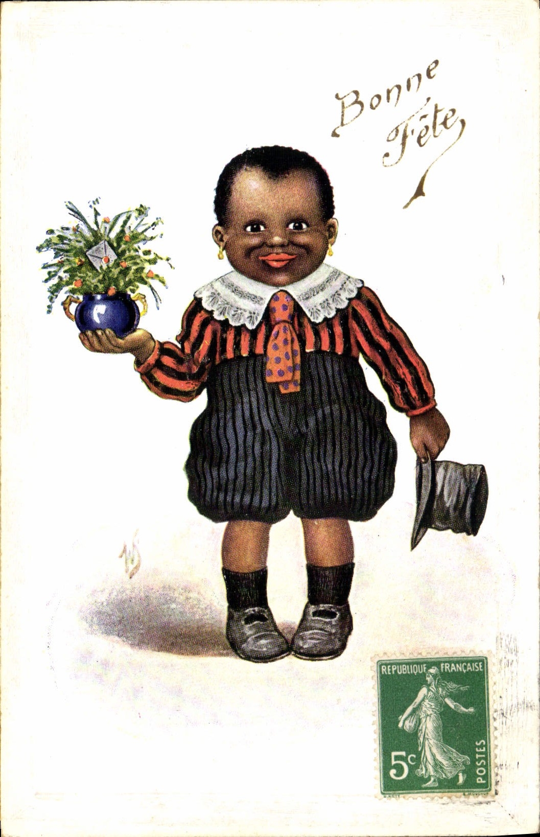 CPA Negre Enfant de couleur 