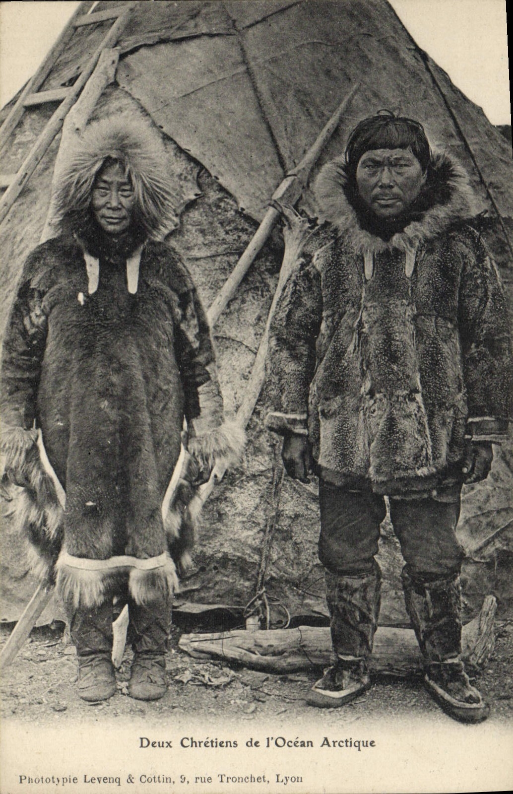 VINTAGE POSTCARD Two Christians of the Polar Arctic Ocean