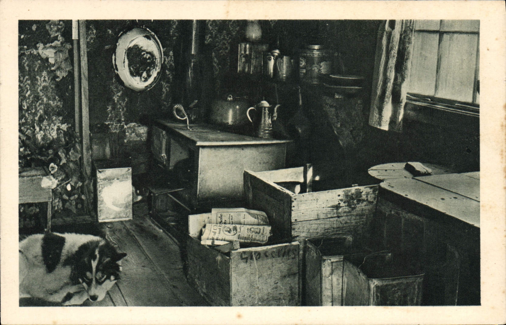 VINTAGE POSTCARD apartments of the missionary Mary' S Polar Alaska Igloo