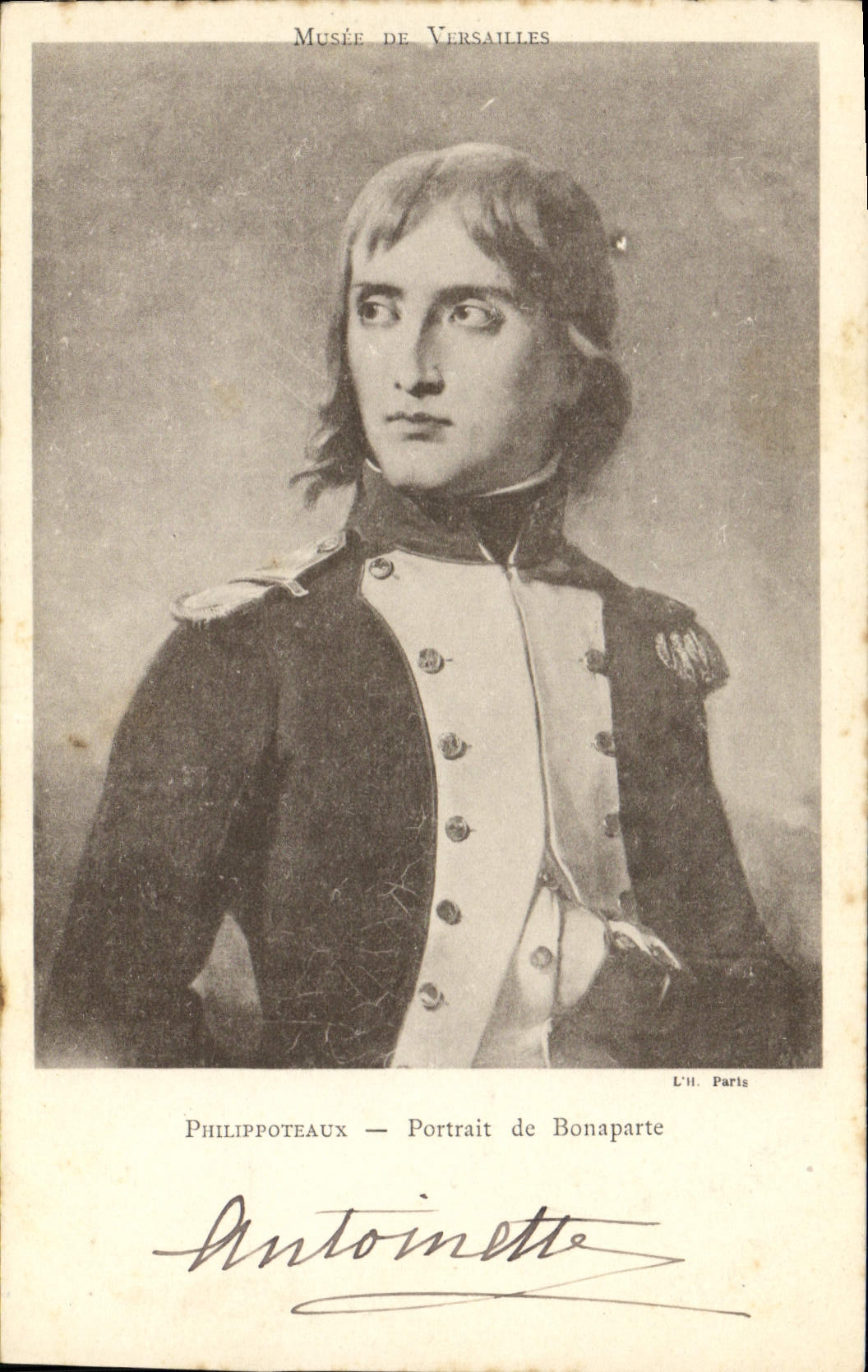 CPA Napoleon 1er Musee de Versailles Philippoteaux Portrait de Bonaparte