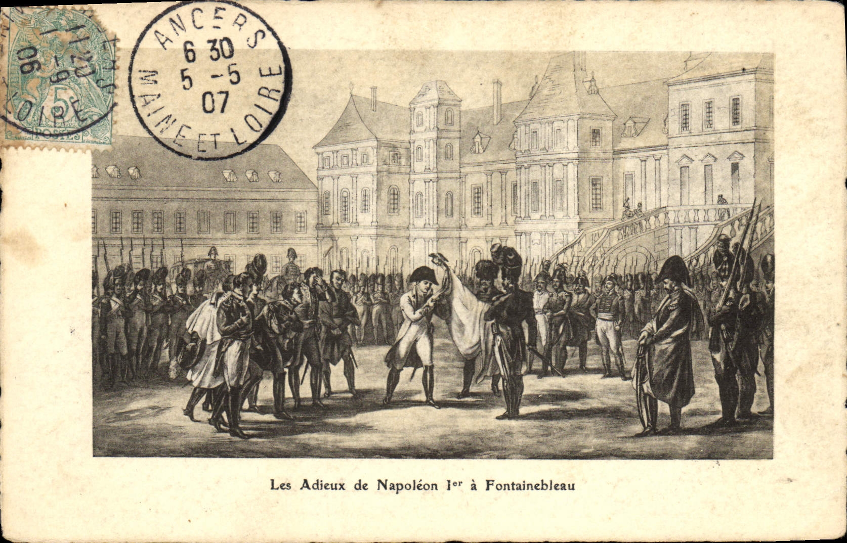 CPA Napoleon 1er Les adieux a Fontainebleau