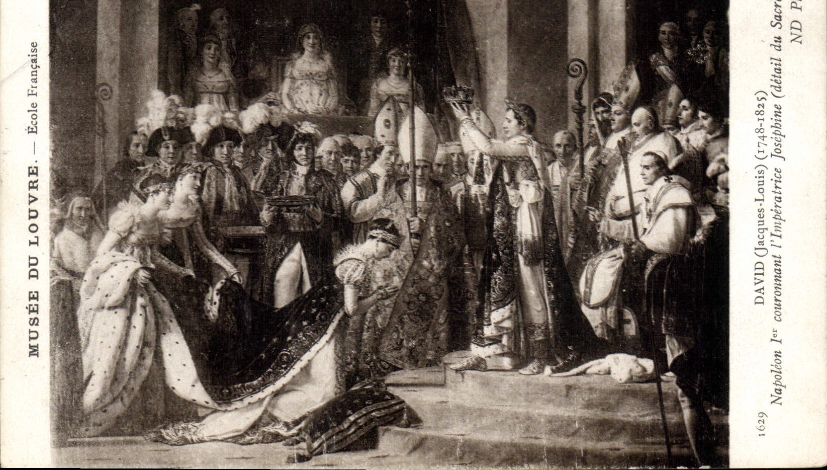 CPA Napoleon 1er Musee du Louvre Paris Napoleon couronnant l'imperatrice Josephine