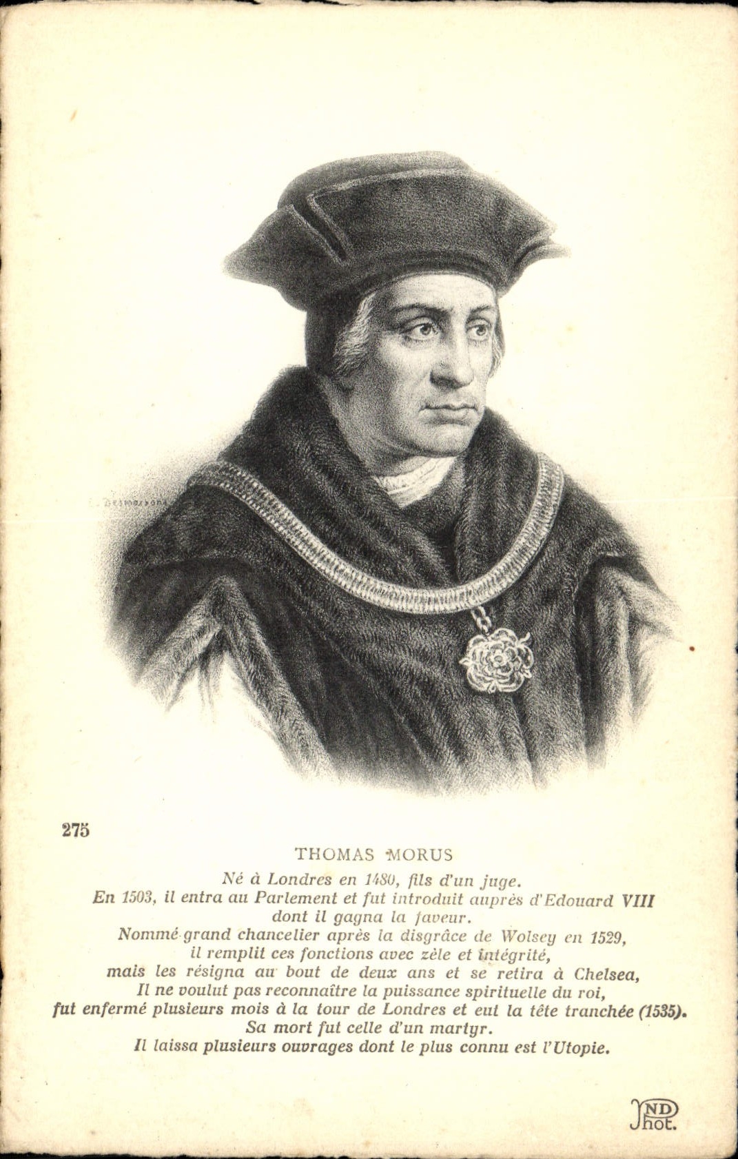 Morus de Thomas de la POSTAL de la VENDIMIA