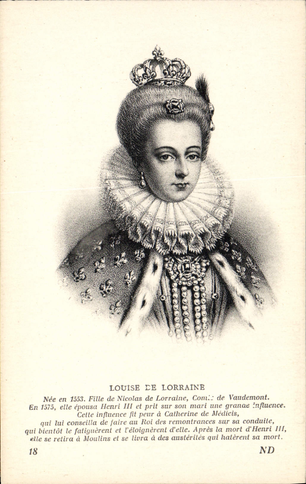 POSTAL Louise de la VENDIMIA de Lorena