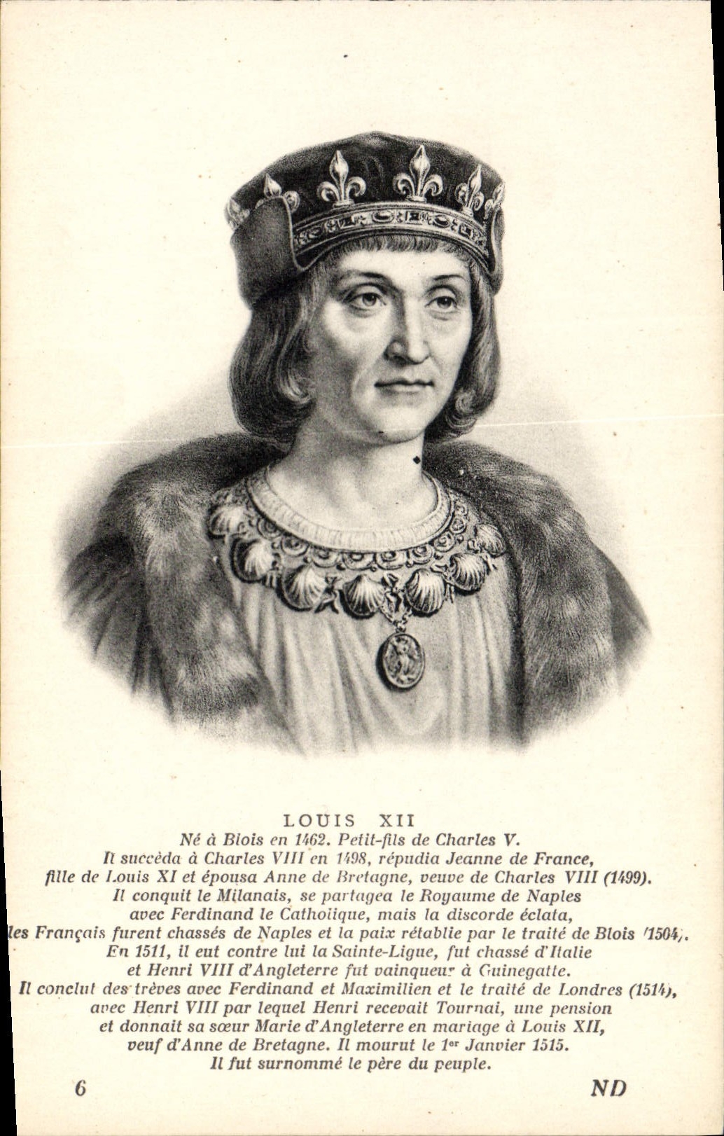 CPA louis XII Roi de France
