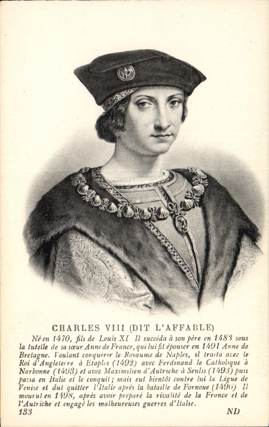 POSTAL Charles de la VENDIMIA VII conocido como el gracioso