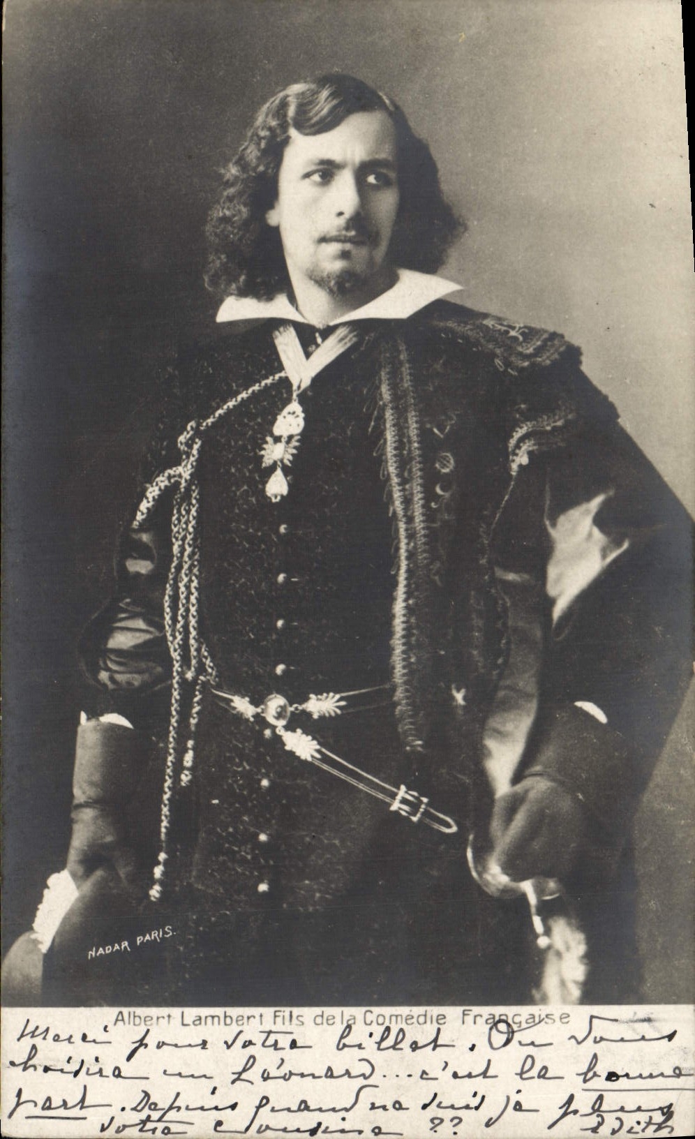 CPA Theatre Albert lambert Fils de la Comedie Francaise Paris