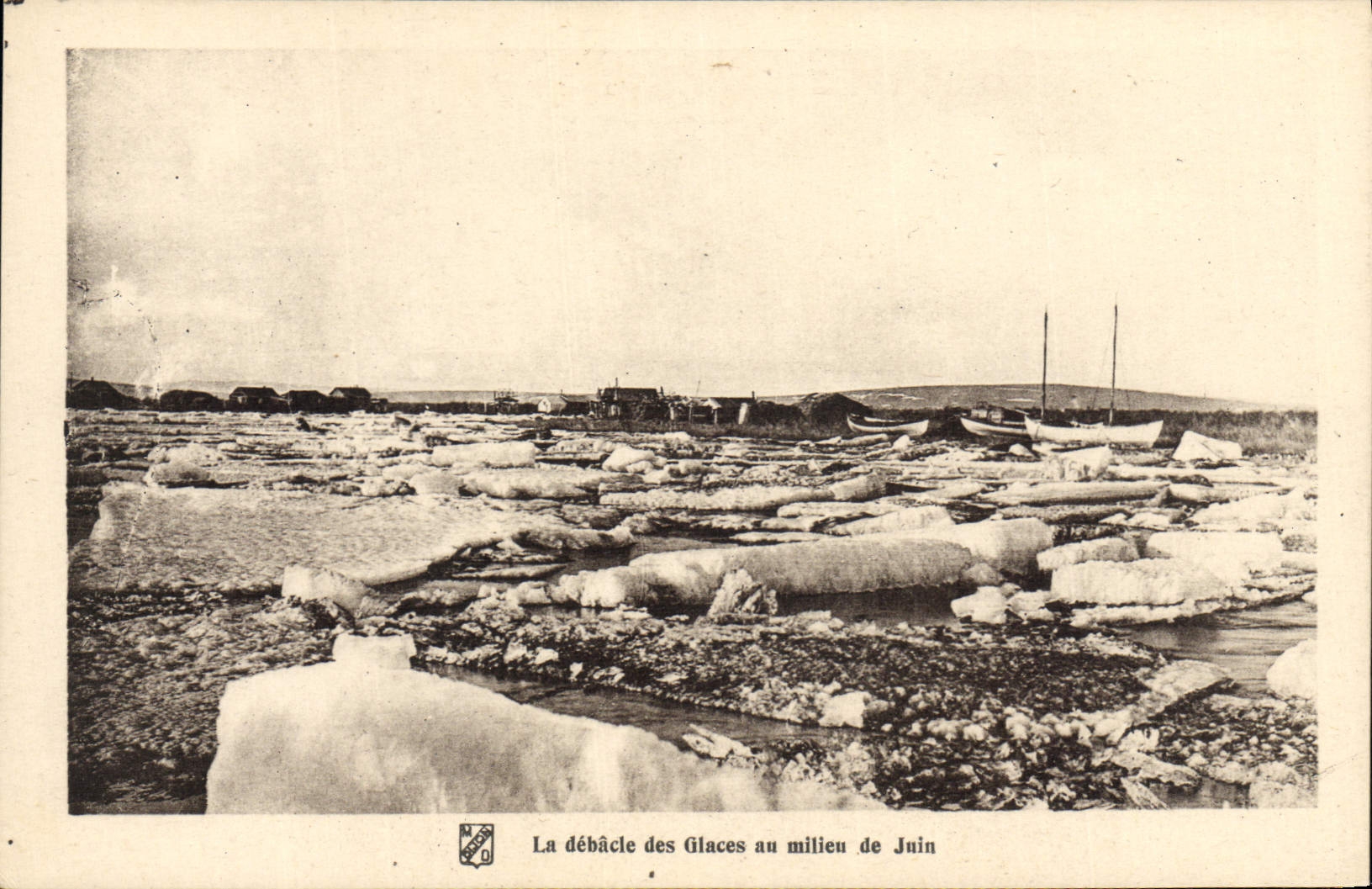 CPA Polaire Amerique du Nord La debacle des glaces au milieu de Juin