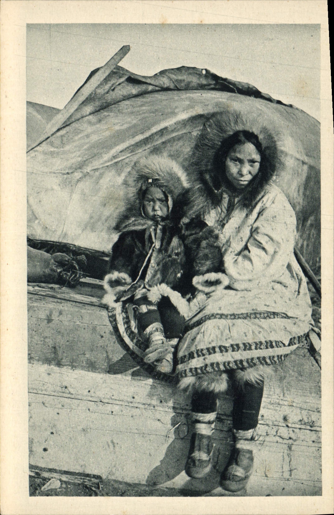 VINTAGE POSTCARD Polar North America Its treasure At the Eskimos of the Arctic Ocean Alaska