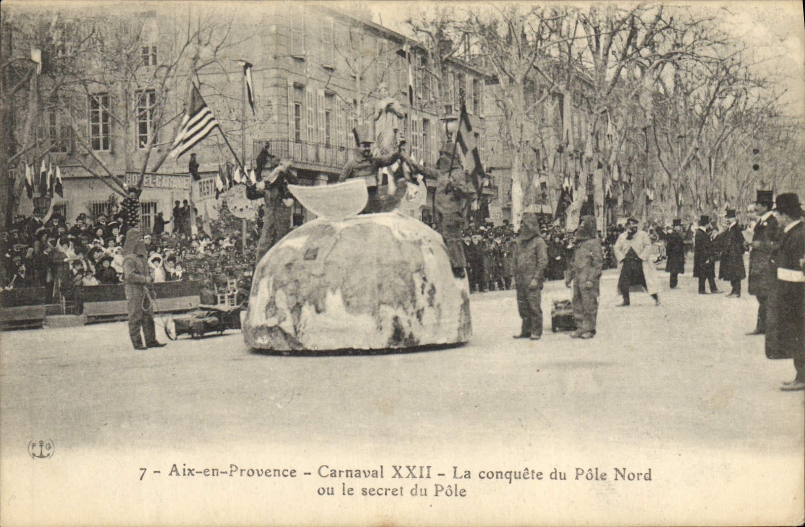 Aix polar de la POSTAL de la VENDIMIA en el carnaval XXII de Provence la conquista del Polo Norte o el secreto del poste