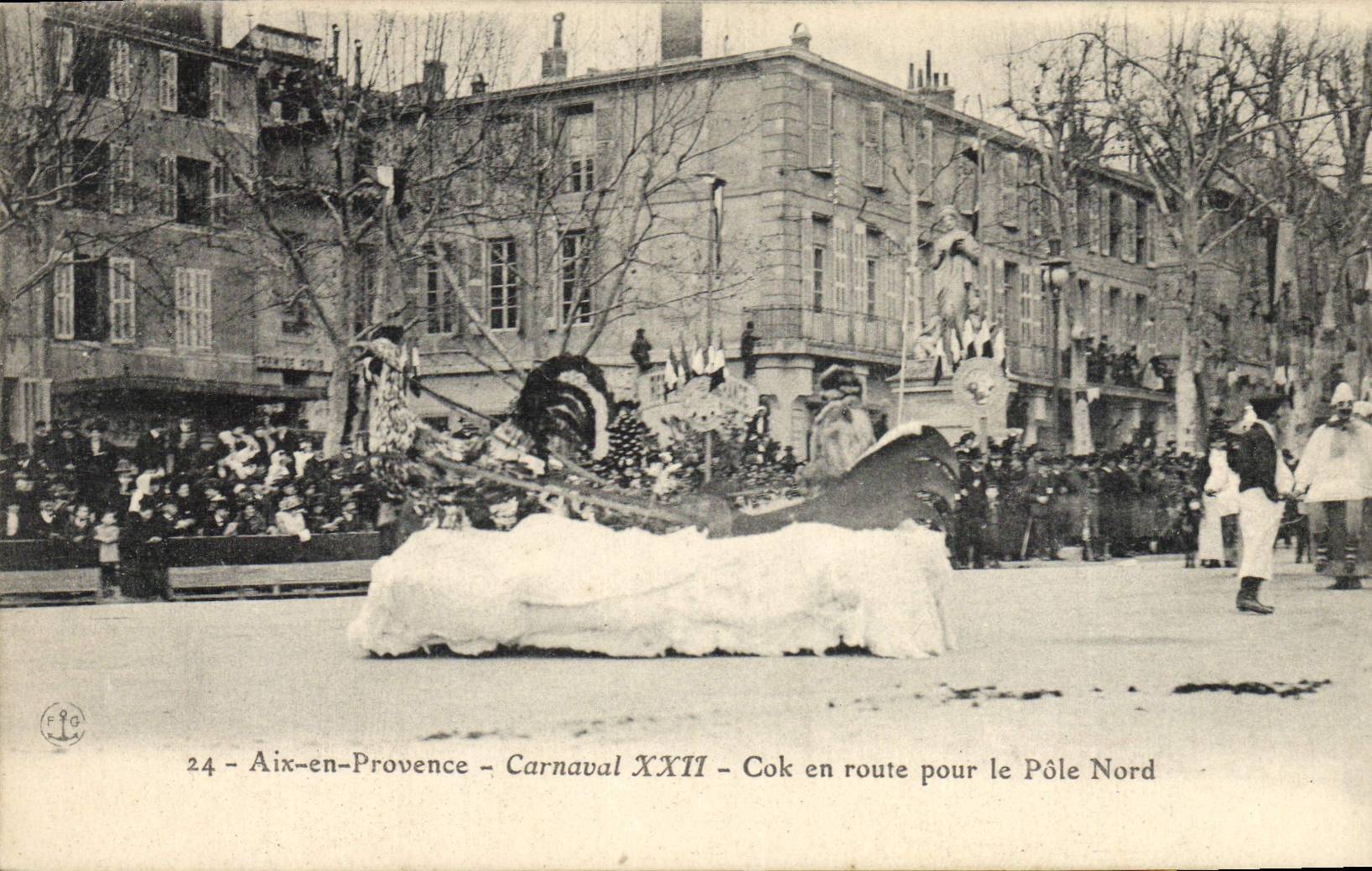 CPA Polaire Aix en Provence Carnaval XXII Cok en route pour le Pole Nord