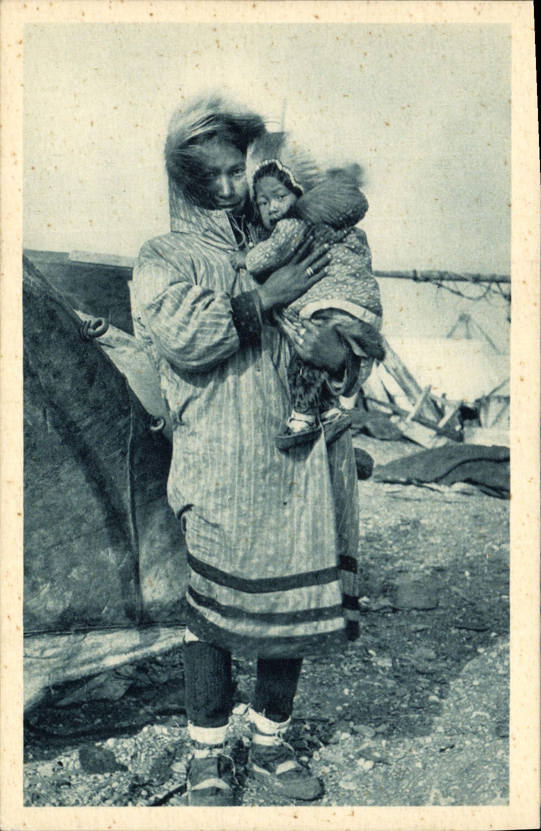 CPA Polaire Amerique du Nord Son tresor Cercle Arctique Alaska