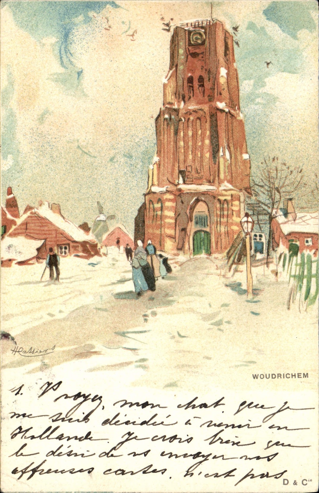 CPA Fantaisie Illustrateur Woudrichem