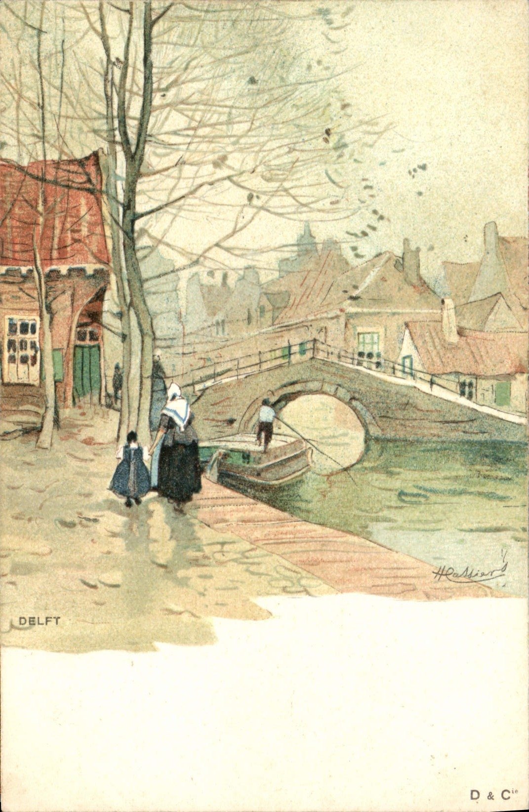 CPA Fantaisie Illustrateur Delft